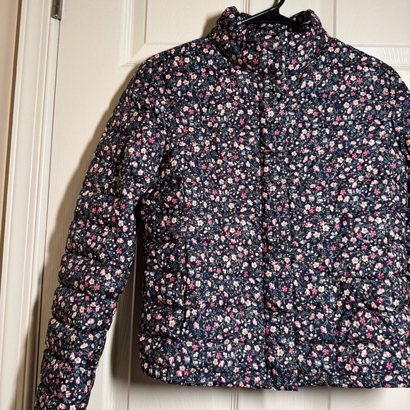 Polo by Ralph Lauren Floral Kids Puffer Jacket - Black and Pink - Picture 2 of 10